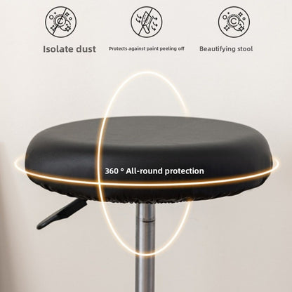 Waterproof Round Seat Cover Bar Stool Chair Cover Compatible with Restaurant Hotel