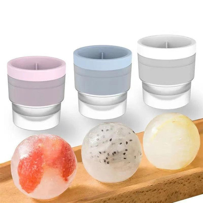1-10X Large Ice Ball Maker Big Silicone Mold Sphere Whiskey Round Cube Mould DIY