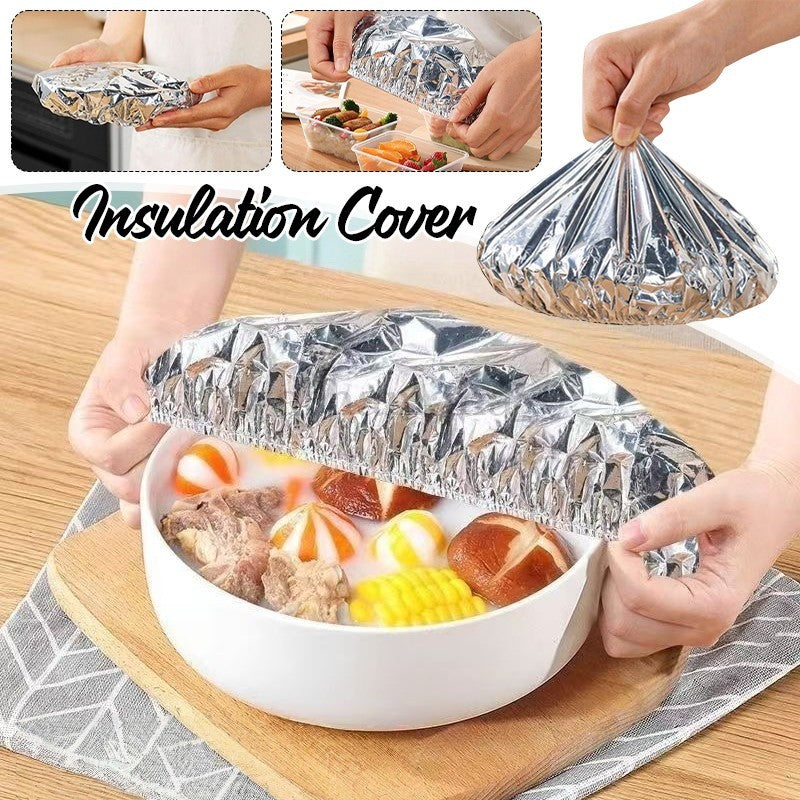 Reusable Aluminum Foil Food Covers Insulation for Kitchen Meals