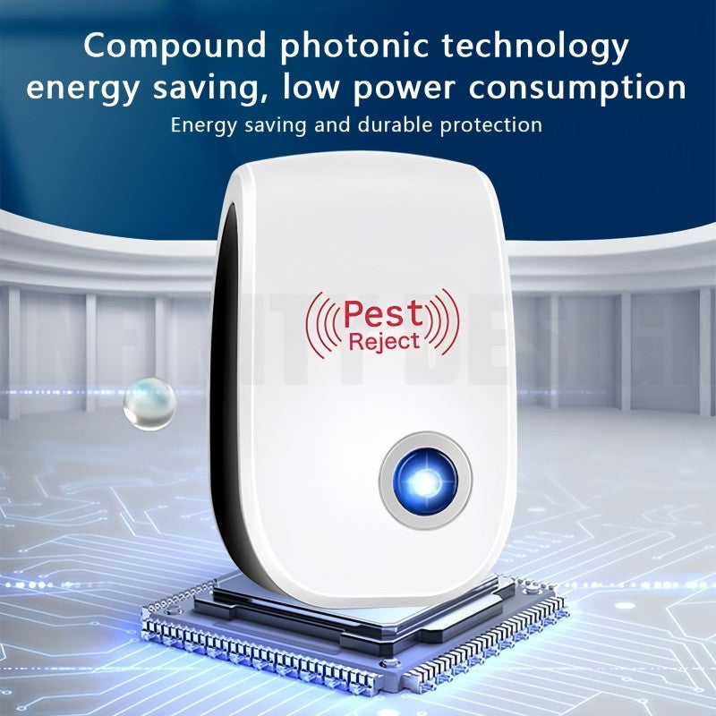 2/4 Pest Repeller Ultrasonic Electronic Mouse Rat Mosquito Insect Rodent Control