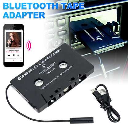Bluetooth 5.0 Car Audio Stereo Cassette Tape Adapter to Aux Adapter USB Charging