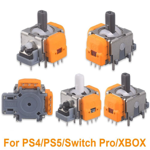 5PCS 3D Analog Sensor Hall Effect Joystick Module Compatible with PS5/PS4/Xbox/Switch Pro