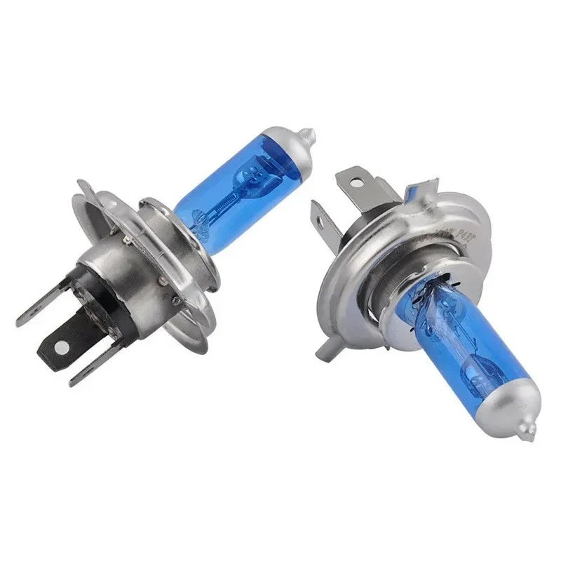 2X H4 100W / 90W 5000k 12V Xenon White Hi Low Beam Truck Headlight Globes Bulbs