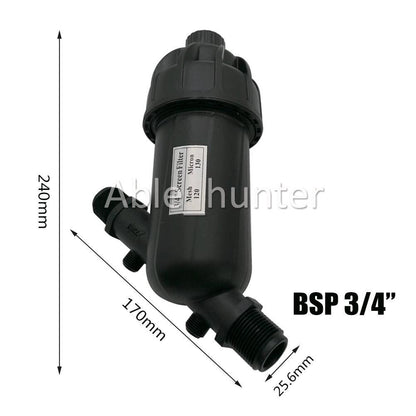 Inline Brass Mesh Strainer In line Water Filter 25.6mm 120 Mesh PreFilter AUS