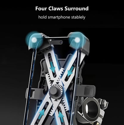 360° Rotation Mobile Phone Holder Handlebar Mount For Motorcycle Bicycle Bike
