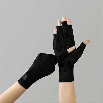 Thin Sun Protection Gloves Cotton Touch Screen Gloves Anti-UV Mittens  Outdoor