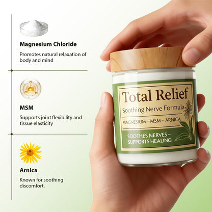 Total Relief Magnesium Cream Nerve Relief Magnesium FastAbsorbing Soothing Cream