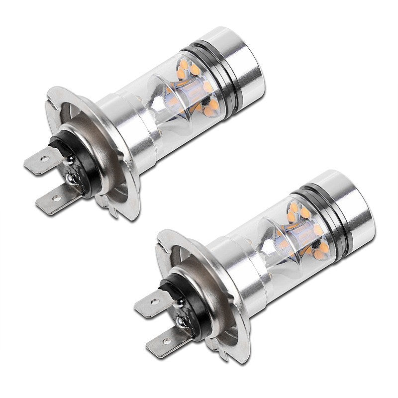 2 PC H7 60W LED Amber /White /Ice blue /Blue Projector Fog Driving Light Bulbs