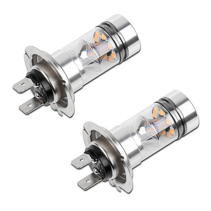 2 PC H7 60W LED Amber /White /Ice blue /Blue Projector Fog Driving Light Bulbs