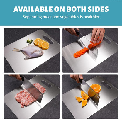 304 Stainless Steel Anti-Bacterial Cutting Chopping Boards 3pcs Altern Tatimium