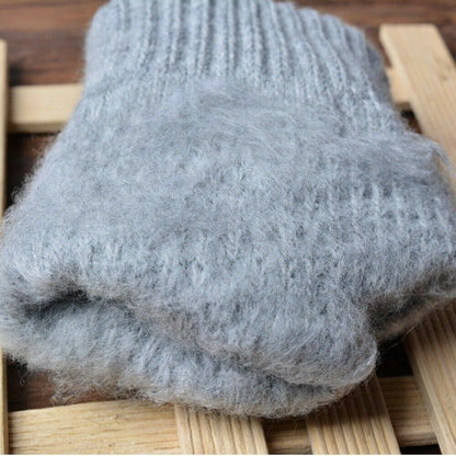 Knitted Winter Gloves Cashmere Knitted Women Autumn Warm Touch Screen Gloves
