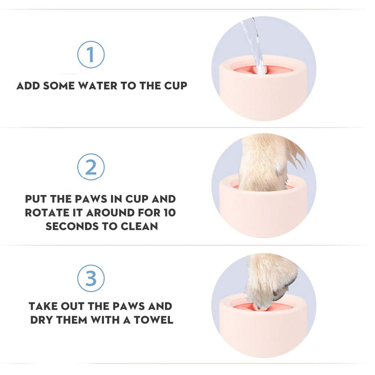 Pet Foot Wash Cup Automatic No-Rub Paw Cleaner Cat Dog Paw Washing Cup Clean