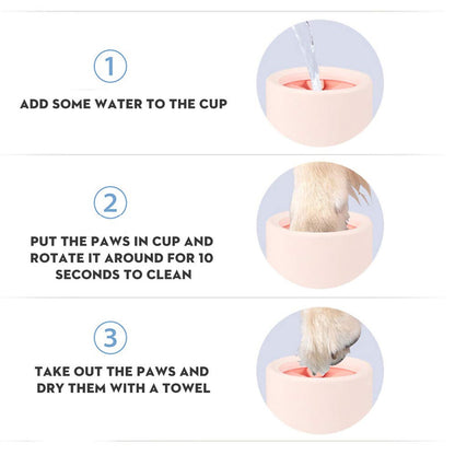 Pet Foot Wash Cup Automatic No-Rub Paw Cleaner Cat Dog Paw Washing Cup Clean
