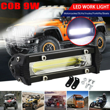 9W-LED Light Bar Slim Small Single Row Worklight Car Truck SUV Off Road Lamp New