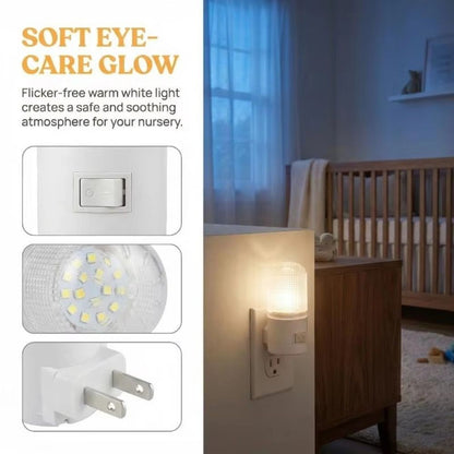 with Switch Plug-in Night Light  for Bedrooms Bedside and Hallway