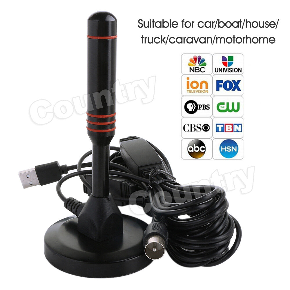 Portable TV Antenna Indoor Outdoor Digital HD Freeview Aerial Ariel 200Mile AU
