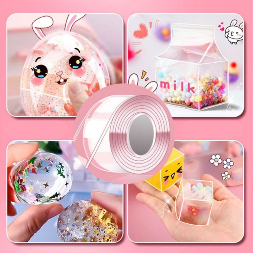 Nano Tape Bubble Kit, Double Sided Tape Bubble,Super Elastic Bubble Tape