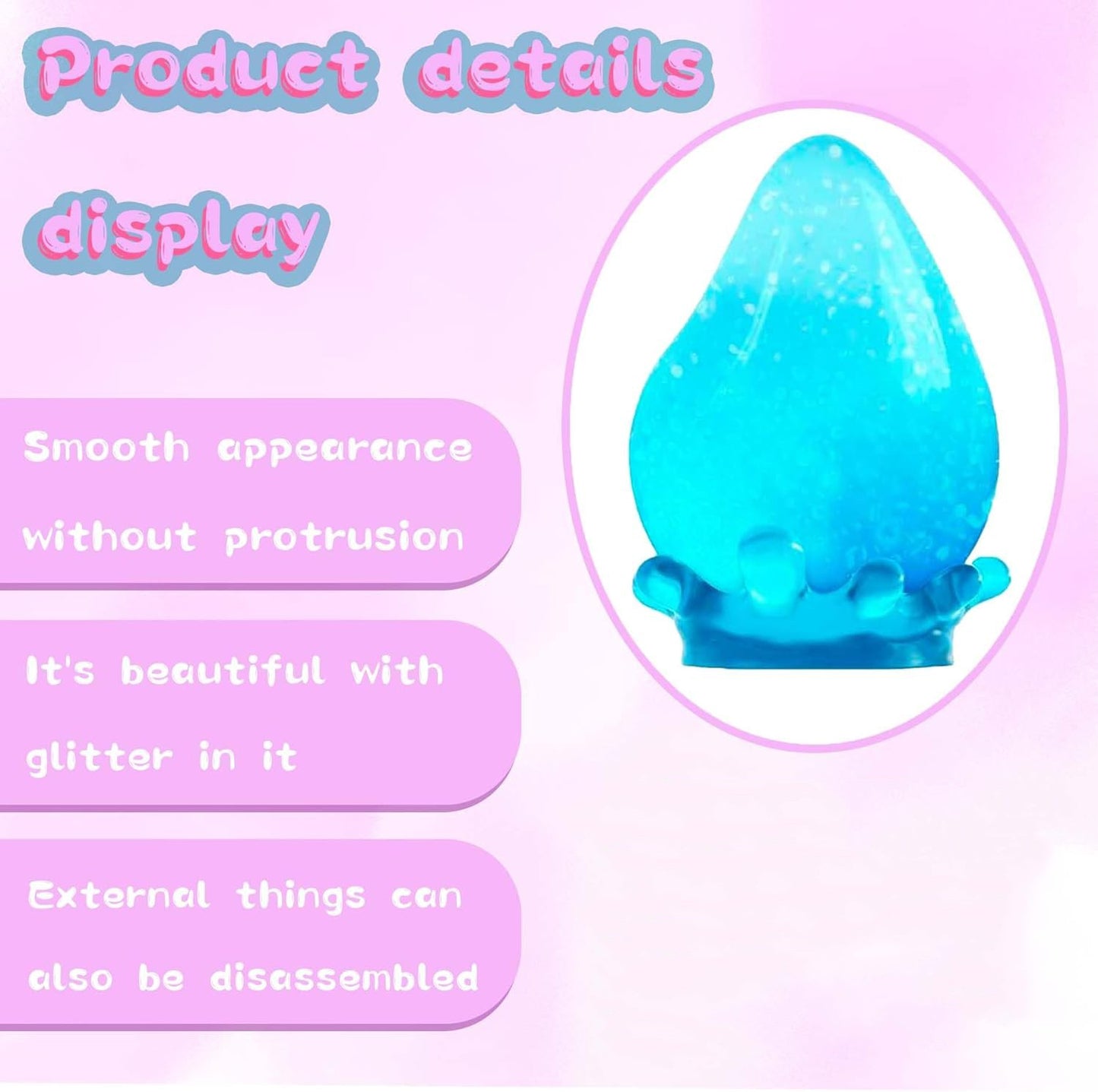 Dream Drop Fidget Solid Squish Toy Sensory Toys Teardrop  Stress Squeeze Ball
