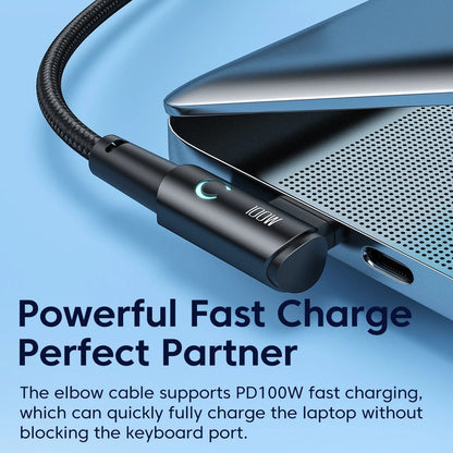 90 right angle USB C Cable 6A Fast Charge USB A to Type C Charger Cord 1M 2M 3M