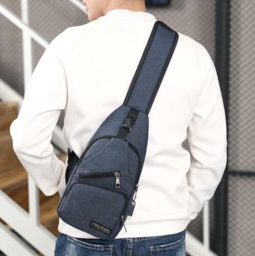 Durable Mens Chest Bag Shoulder Backpack Man Sling Cross Body Satchel Travel Bag