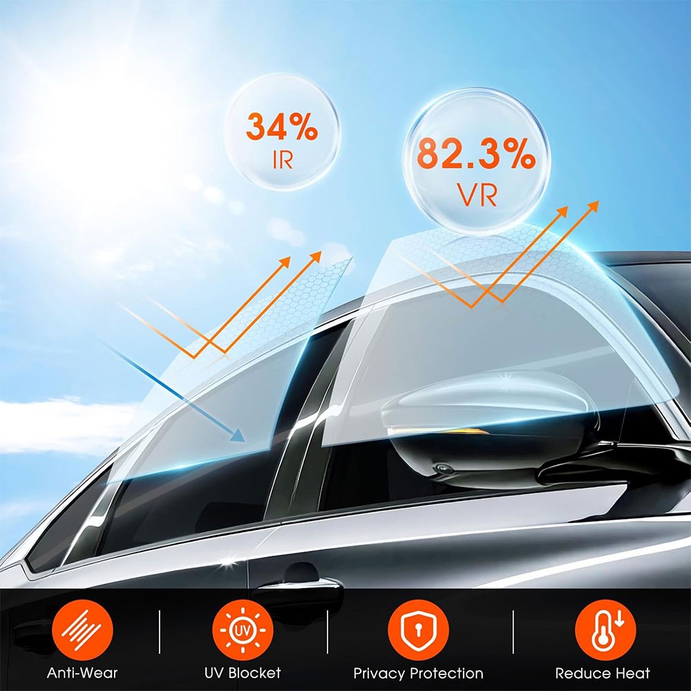3M 50/75CM Window Roll Uncut Tint Film VLT 15% 20% 35% 50% 10ft Car Home Office.