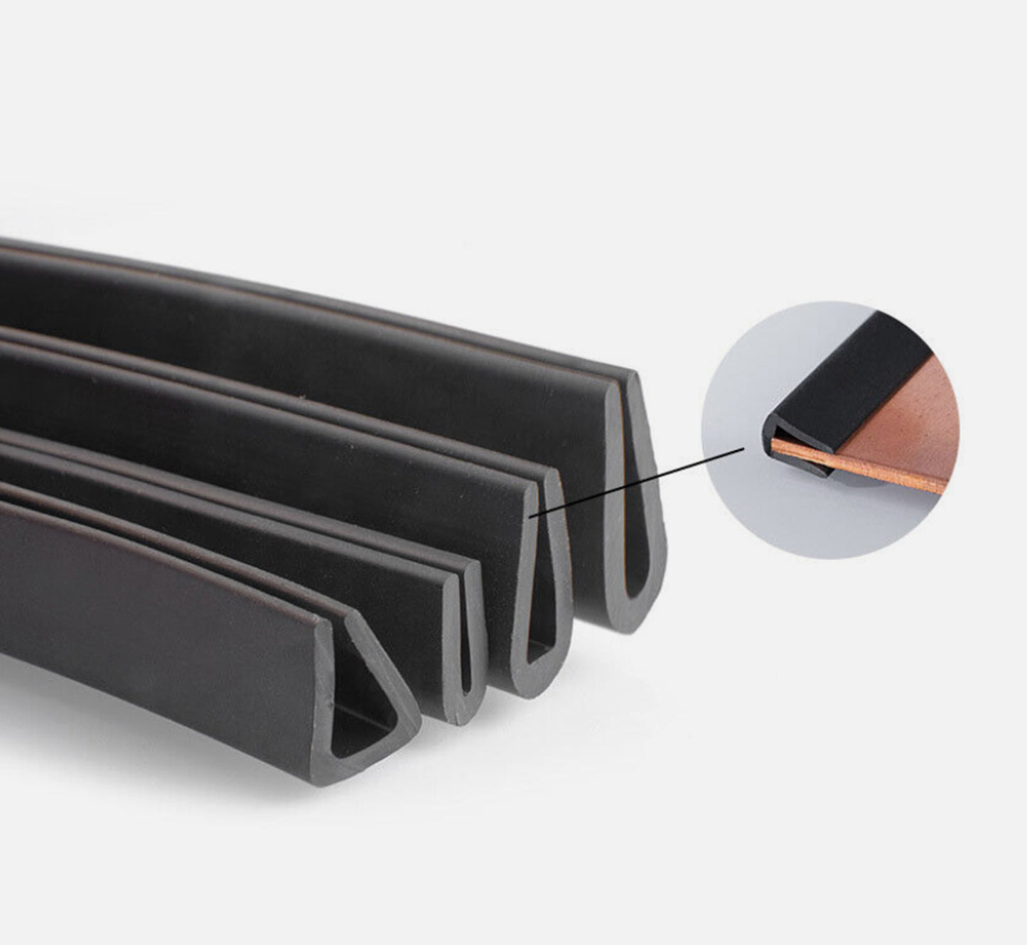 1mm~12mm Edge Protection Frame Profile Rubber Edging Trim Seal U-profile Slot