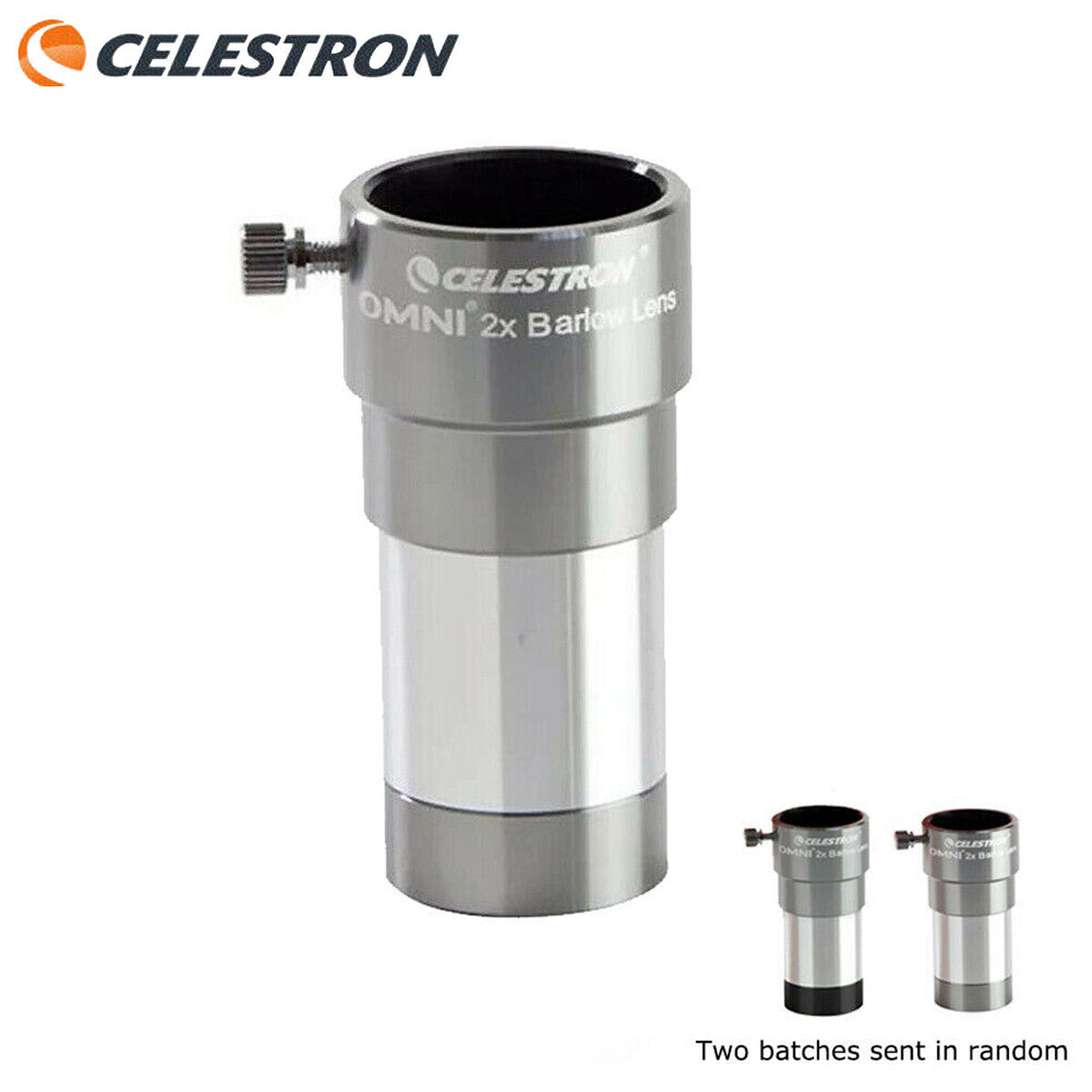 Celestron Omni 1.25" Double 2X Barlow Lens 93326 Fully Multi-Coated Less Reflect