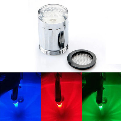 LED RGB Water Faucet Stream Color Changing Light Shower Spout Sink Tap Nozzle AU
