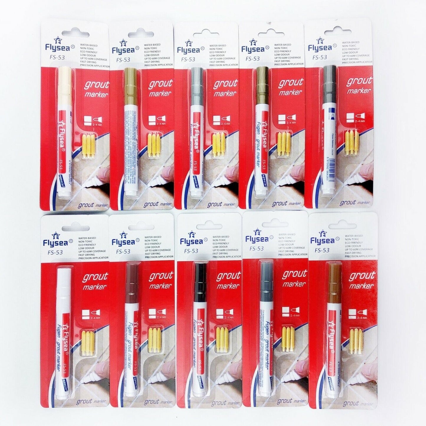 Tile Grout Marker Pen Waterproof Mould Repair Paint Bathroom Floor Gap Restorer