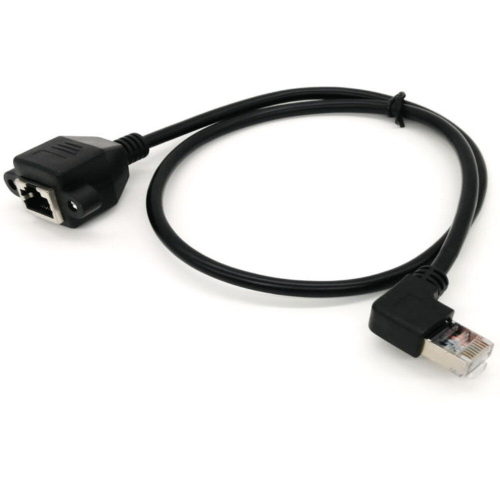 Angle Panel Mount Extension Cables RJ45 Cable Network Wire Ethernet LAN Cord