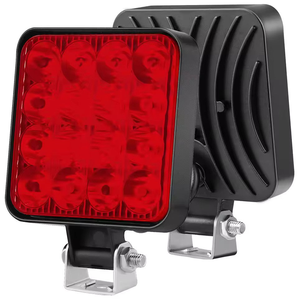 48W LED Work Light Bar 2V Waterproof Off Road Spotlight White Red Blue Yellow