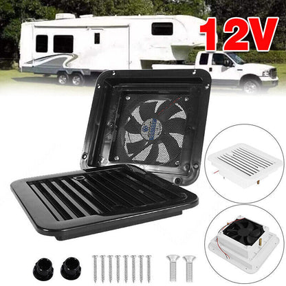 RV Caravan Motorhome Side Air Trailer Vent Ventilation Cooling Exhaust Fan 12V