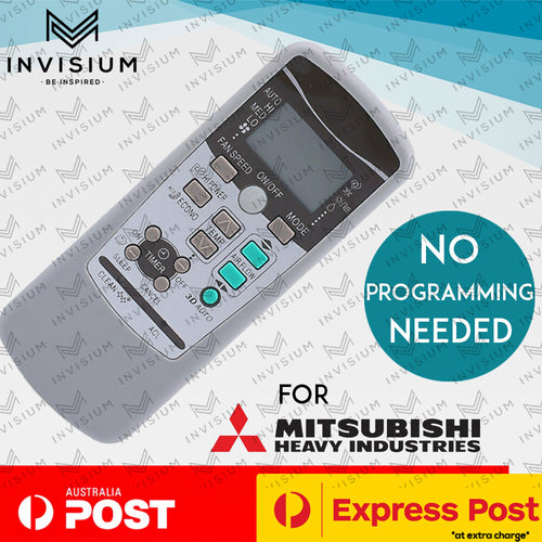 Air Conditioner Remote Control Compatible with Mitsubishi SRK35ZJ-S1, SRK50ZJ-S1