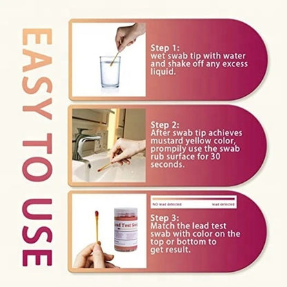 60Pcs Test Swabs Lead Paint Test Kit Instant Lead Test Kit Quick Results New AU