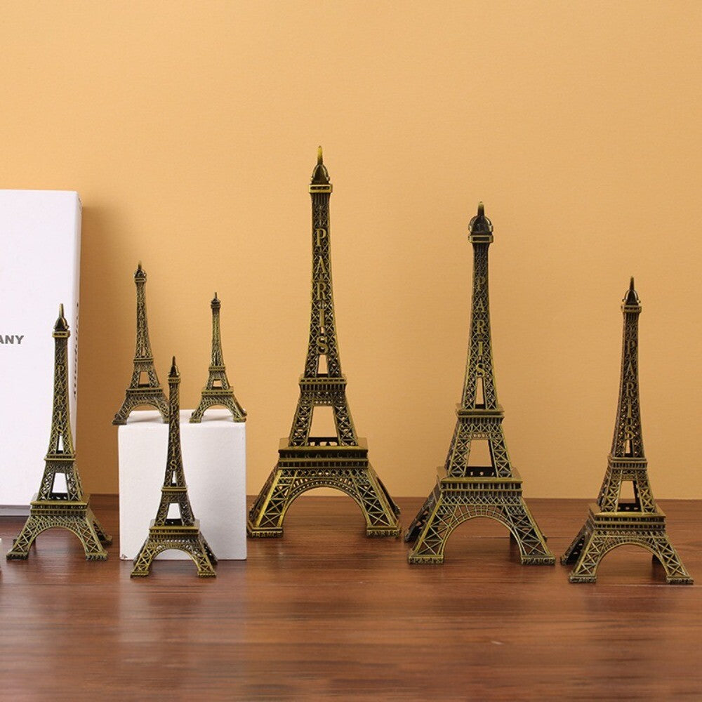 Bronze Eiffel Tower Model Metal Eiffel Tower Decorative Ornaments