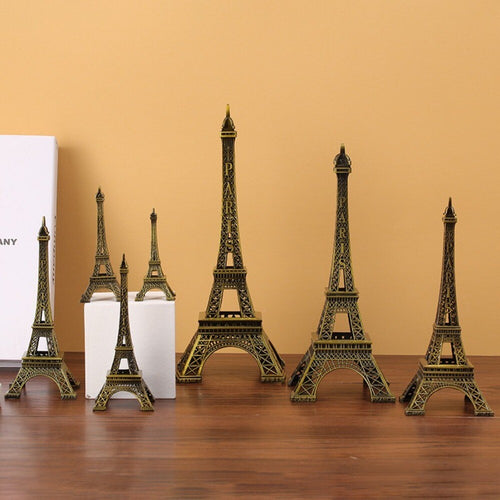 Bronze Eiffel Tower Model Metal Eiffel Tower Decorative Ornaments