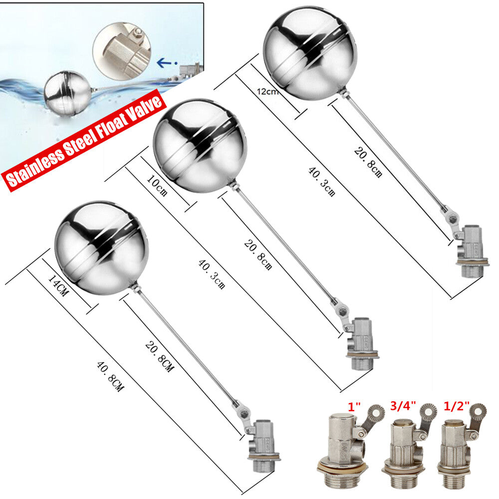 Float Valve Brass Valve Stainless Steel Water for Trough Automatic Cattle Bowl