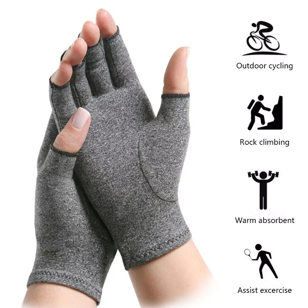 Arthritis Gloves Compression Joint Finger Hand Wrist Support Brace Pain Relief
