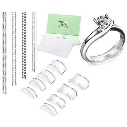 12 Pieces Ring Size Adjuster Reducer Invisible Guard Resizer Jewellery Tool