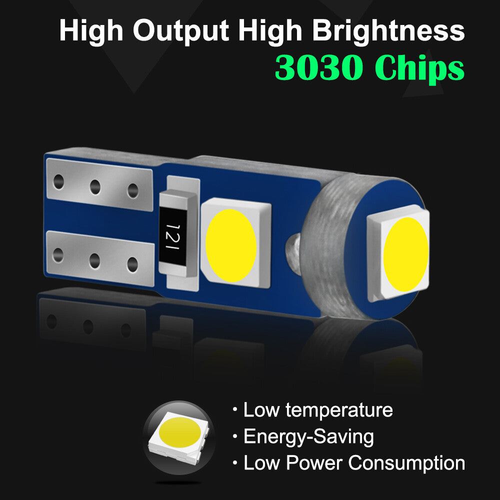 10 x T5 3smd Cool White 3030 smd Super Bright T5 LED Globes (10pcs)