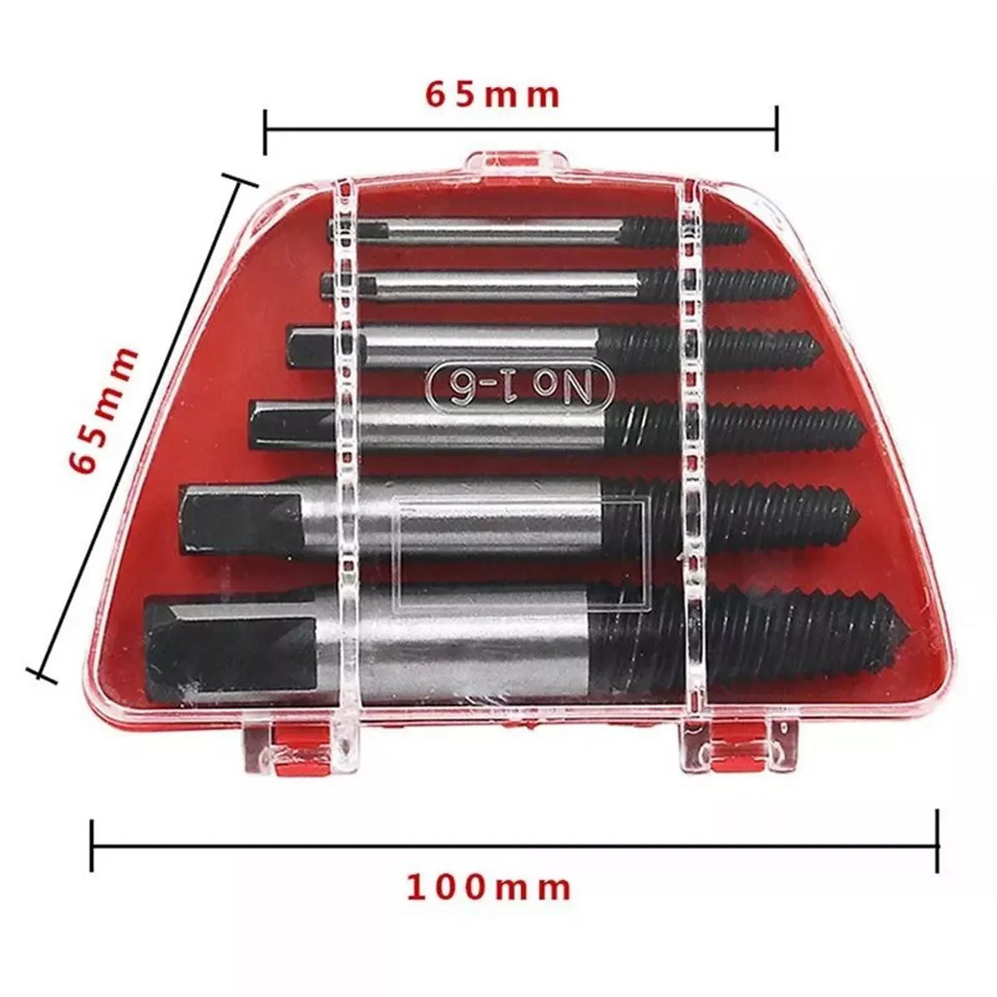 6Pcs Damaged Screw Bolt Extractor Ezy Out Set Easy Broken Screw Remover Kit AU