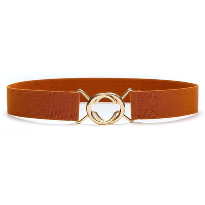 Adjustable Stretch Belt 3.8cm Wide Waist Belt Thin Elastic Belt  for Women
