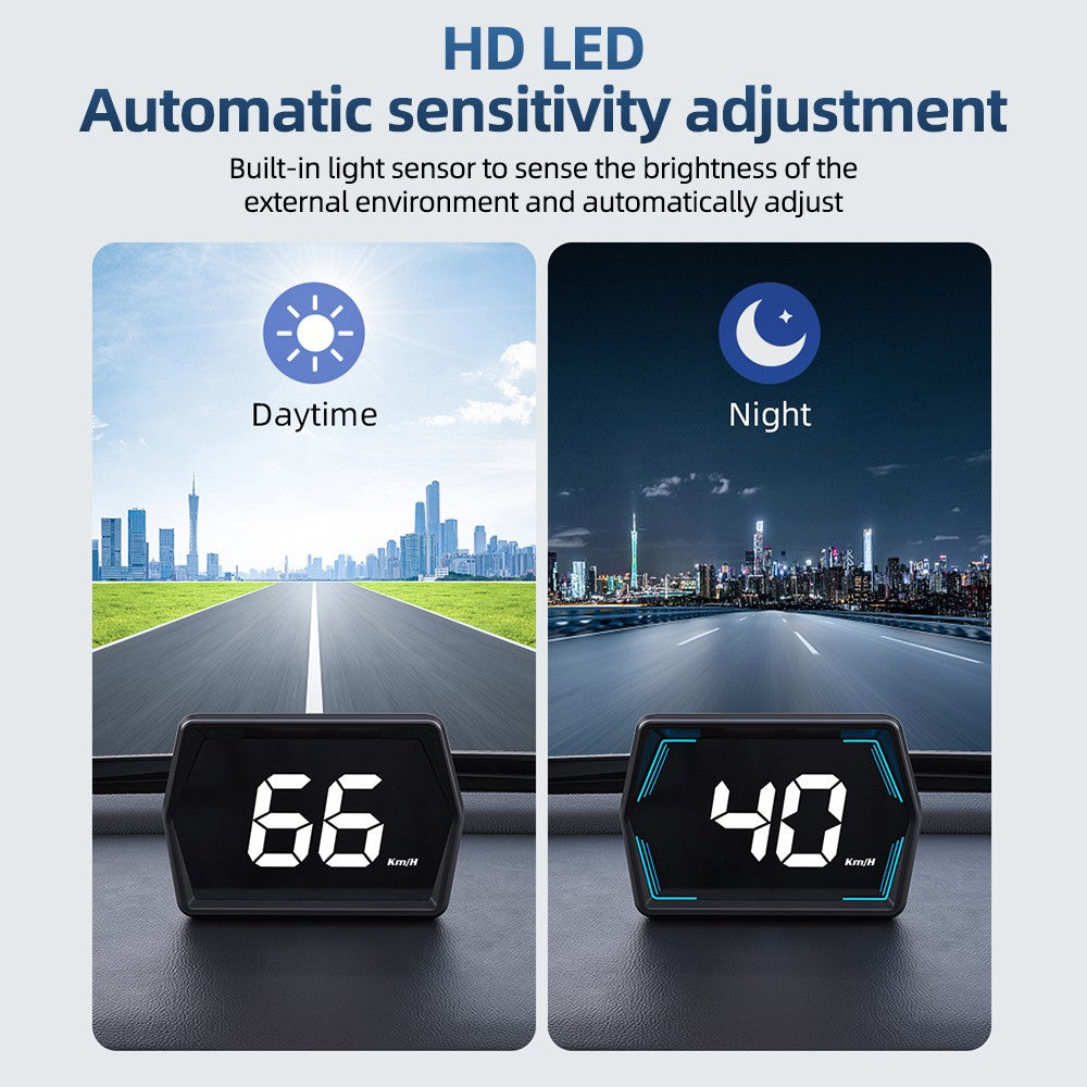 Car HUD Head Up GPS Speedometer Digital Universal Speedo Speed MPH KMH Display