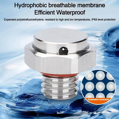 Waterproof Air Vent Valve Screw In Breather Vent Valve Heat Dissipation Plug