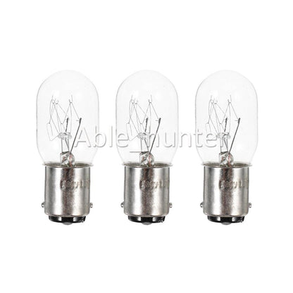 3x 15w Sewing Machine Bulb (Bayonet) - For Janome, Elna, Brother, Singer, Globe