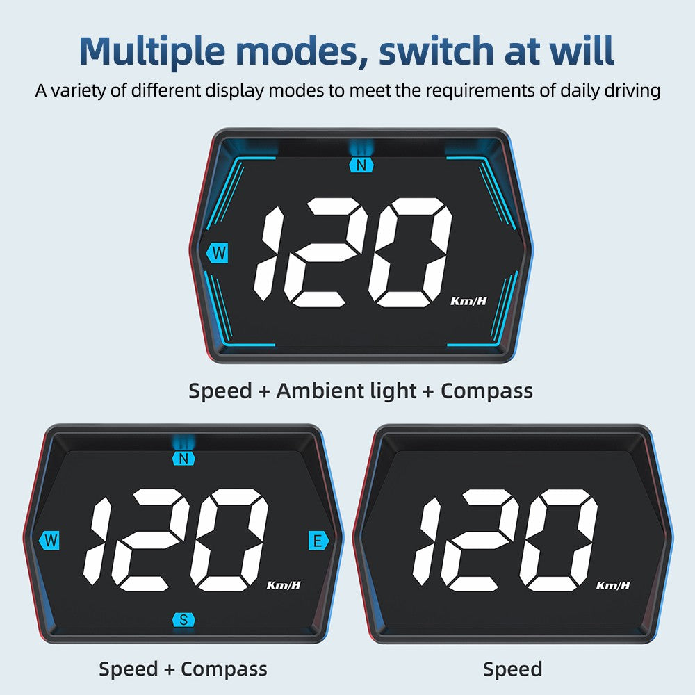 Car HUD Head Up GPS Speedometer Digital Universal Speedo Speed MPH KMH Display