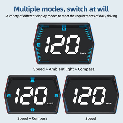 Car HUD Head Up GPS Speedometer Digital Universal Speedo Speed MPH KMH Display