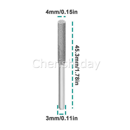 10X 5/32" 4mm Diamond Grinding Stone for Chainsaw Chain Sharpener Grinding Tool