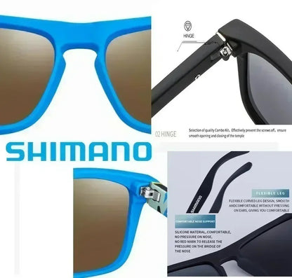 Shimano Men Sunglasses UV400 Polarized Glasses Fishing Sports Driving Eyewear