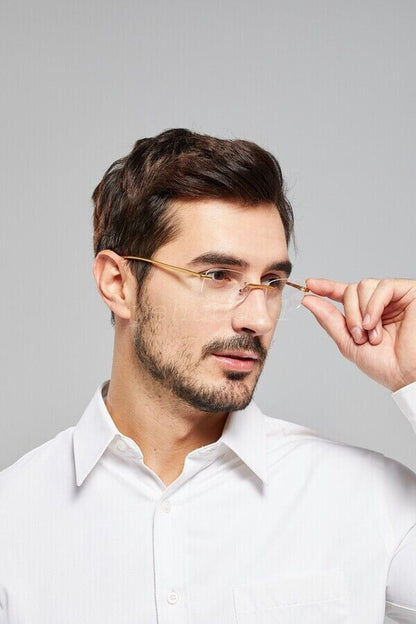 AUS NEW Rimless Bifocal Reading Glasses Readers 1.0 1.5 2.0 2.5 3.0 3.5 4.0